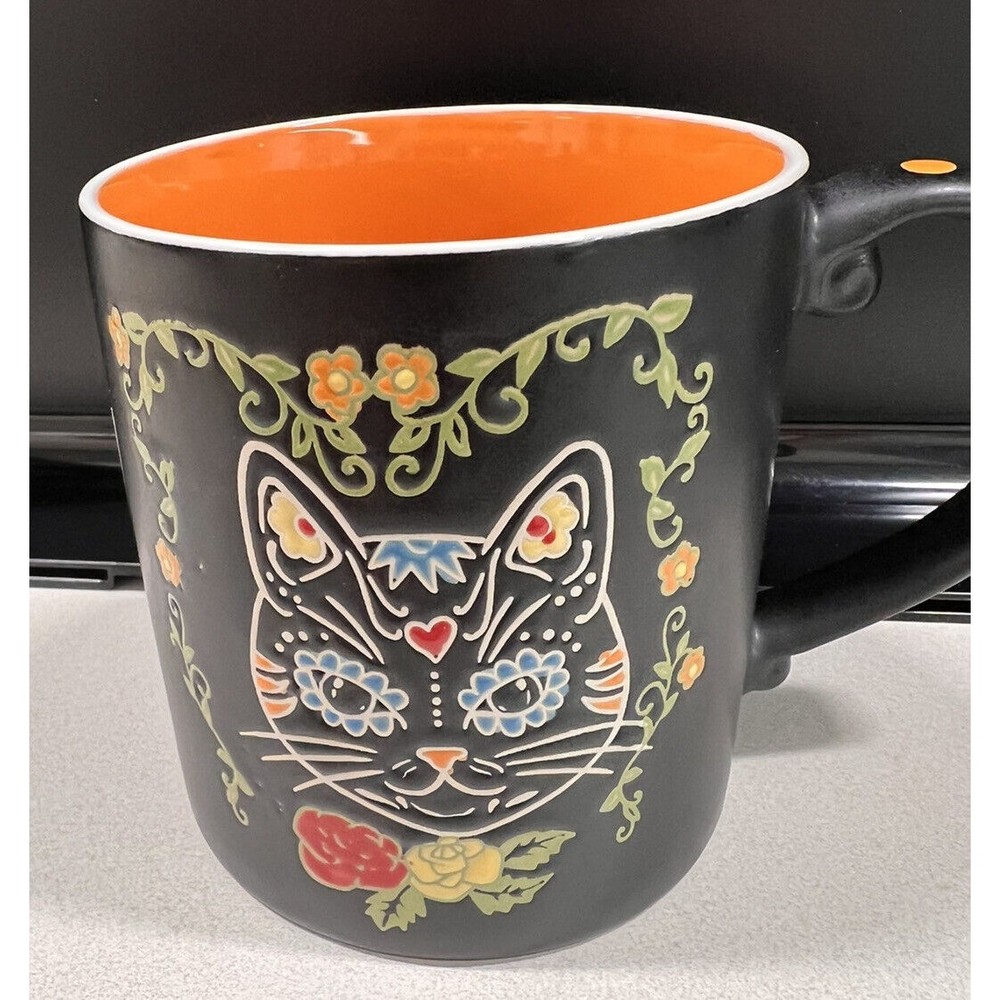 Day of the Dead Charlie Cat Mug by Eli & Ana NEW